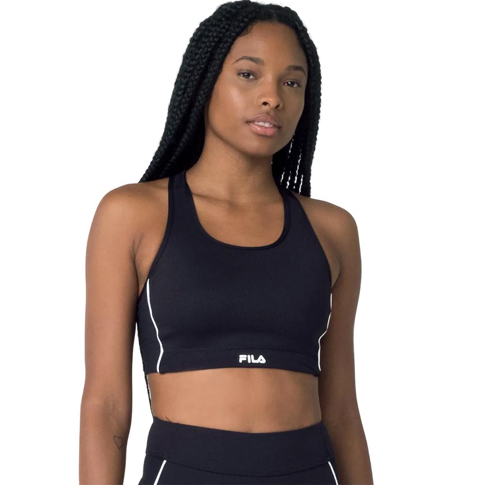 Fila Tops Femenino Training Seven Stripes Fit Black/White