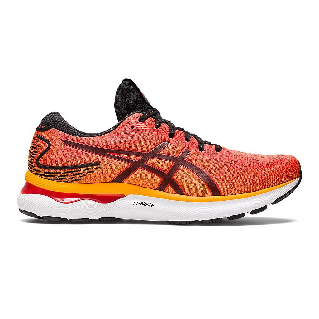 1011B359.800 Asics Running Masculino Gel-Nimbus 24 Cherry Tomato/Black