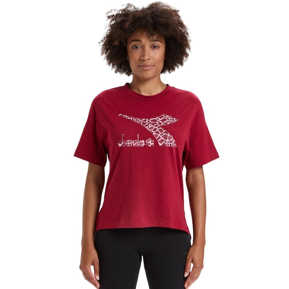 Diadora T-Shirt Femenino SS Lush Rhubarb