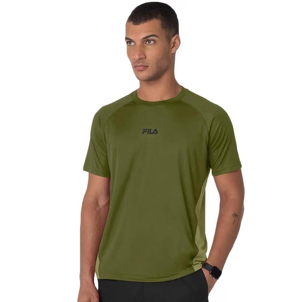 Fila Remeras Masculino Running Blend Mix Mixed OliveGreen/Olive Green