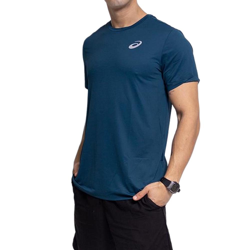 Asics T-Shirt Masculino Core Running PA SS Tee Blue