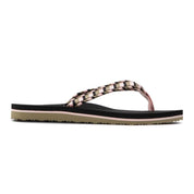 Tommy Hilfiger Zapatillas Femenino Woven Webbing Flat Beach Sanda Black