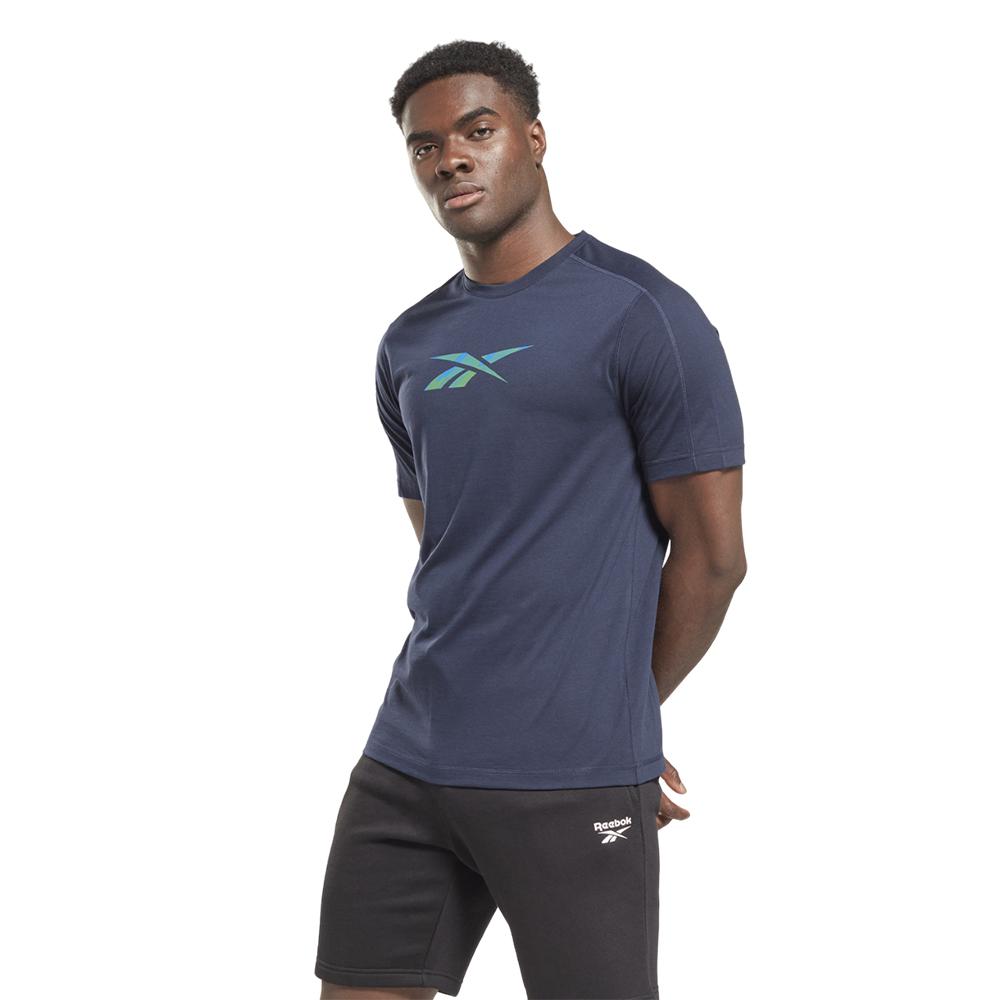 Reebok Remeras Masculino Train Speedwick Gfx Tee Vector navy