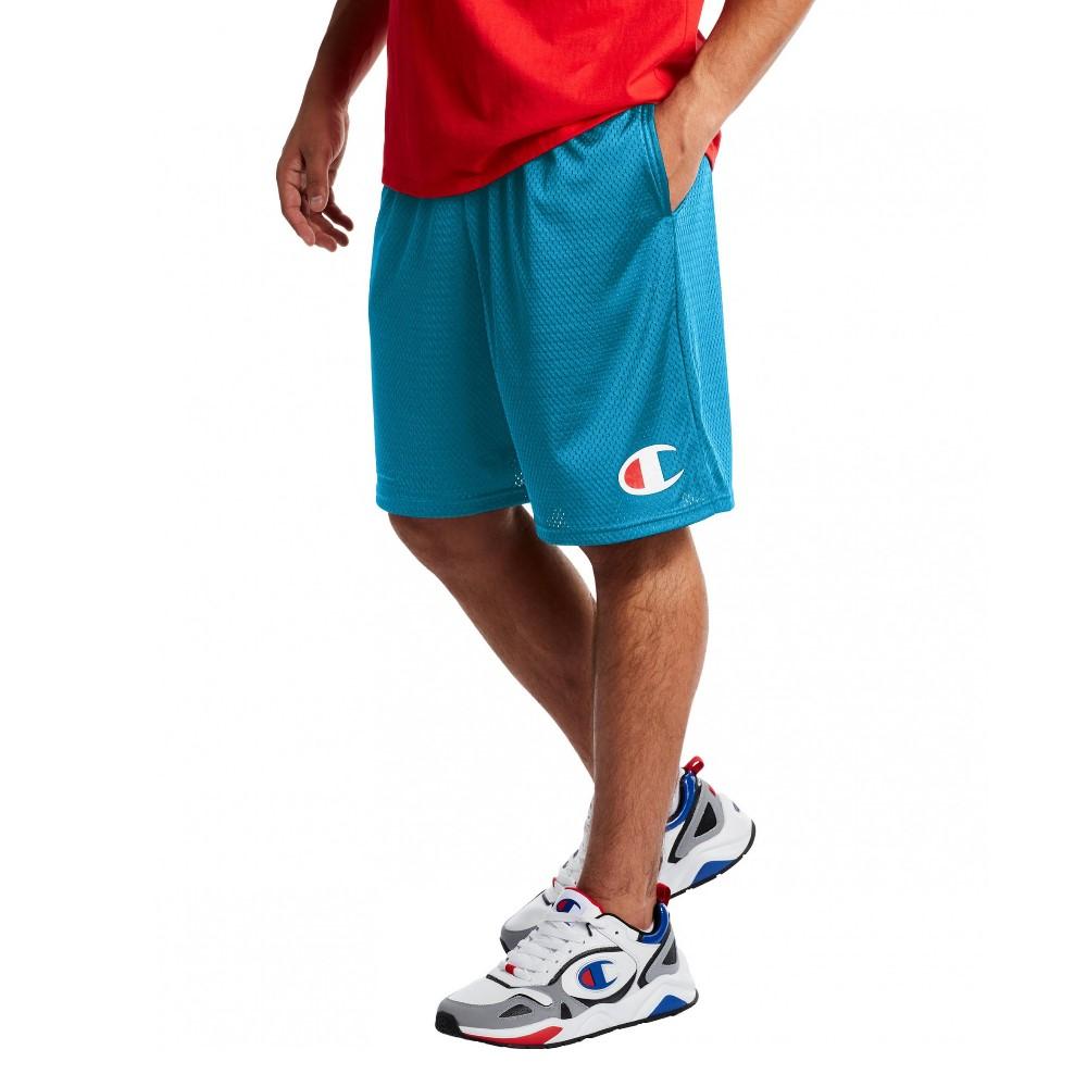 Champion Short Masculino Graphic Mesh Short Deep Blue Water