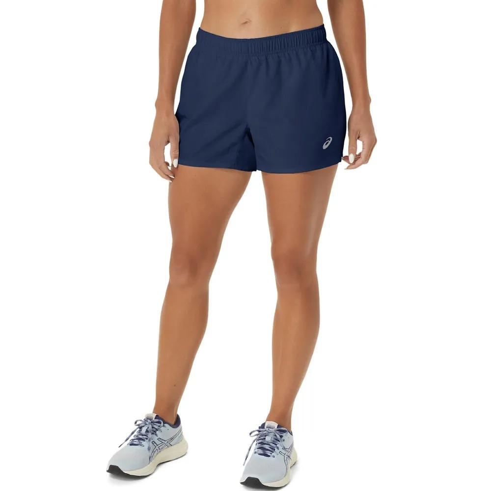 Asics Shorts Femenino Running Silver 4In Short Blue Expanse