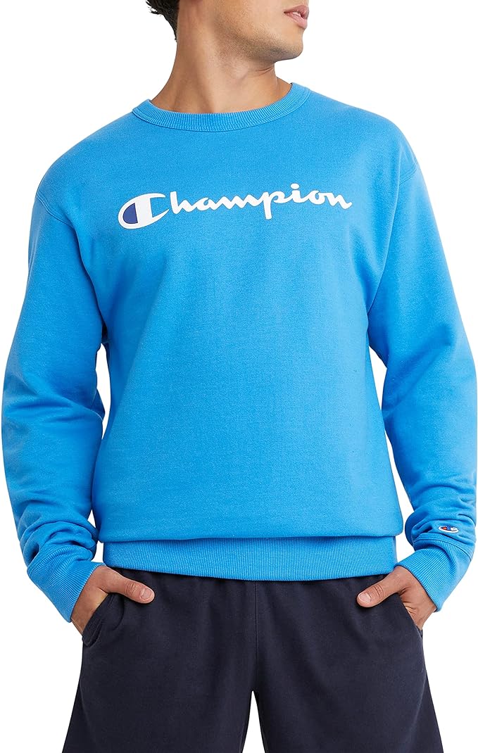 Sweater Masculino Champion Powerblend Turquesa