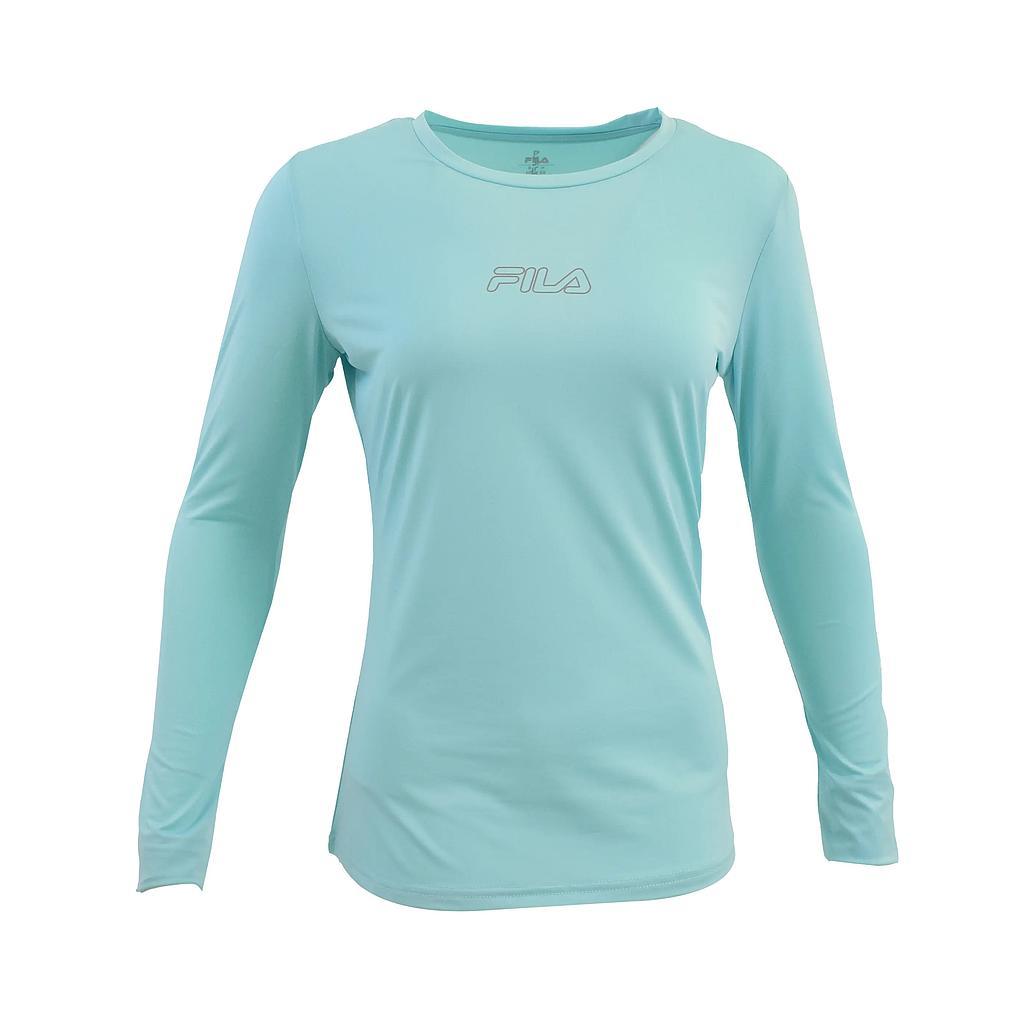 Fila Remeras mangas largas Femenino Running T22169W Aruba Blue