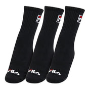 Fila Medias Unisex Tripack Cano Alto Fbox Negro