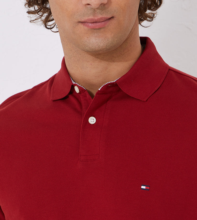 Remera Masculino Tommy Hilfiger 1985 Regular Polo Rojo