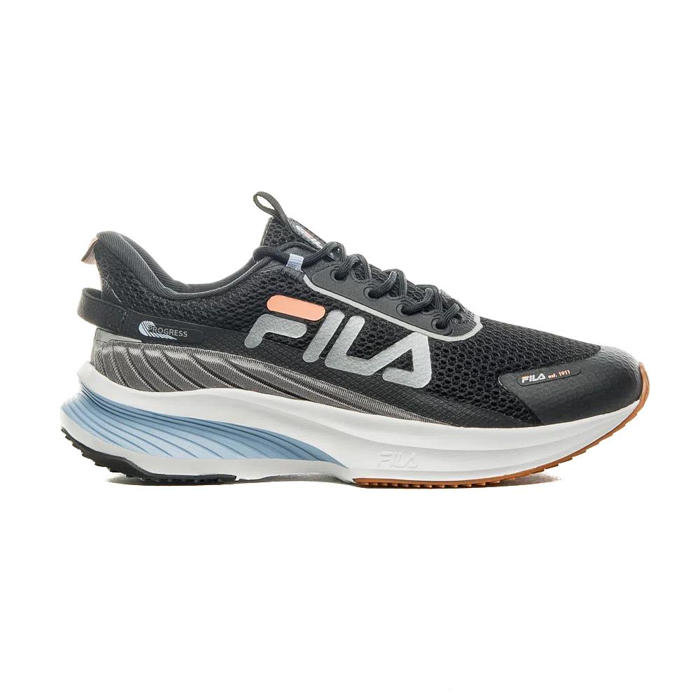 Fila Running Femenino Progress Negro/CashmereBlue/Coral