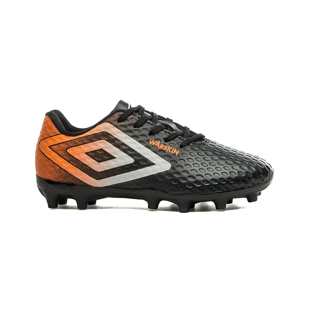 Umbro Campo Niños Futbol Warskin Jr Preto/Naranja/Blanco