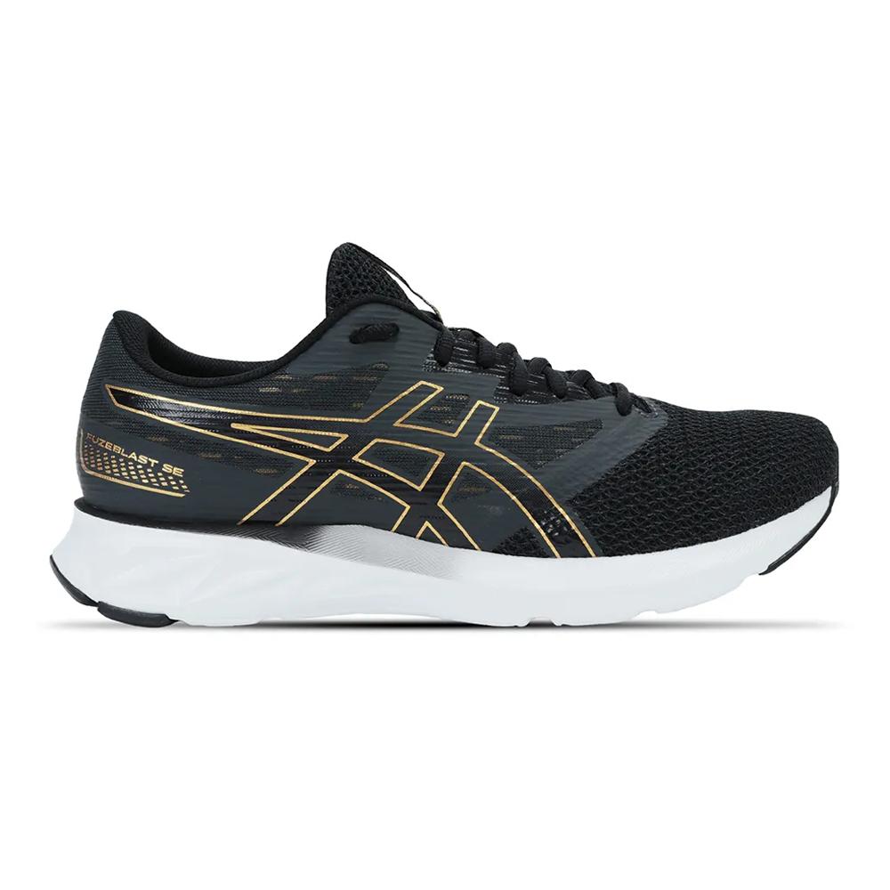 Asics Running Masculino Fuzeblast SE Black/Pure Gold