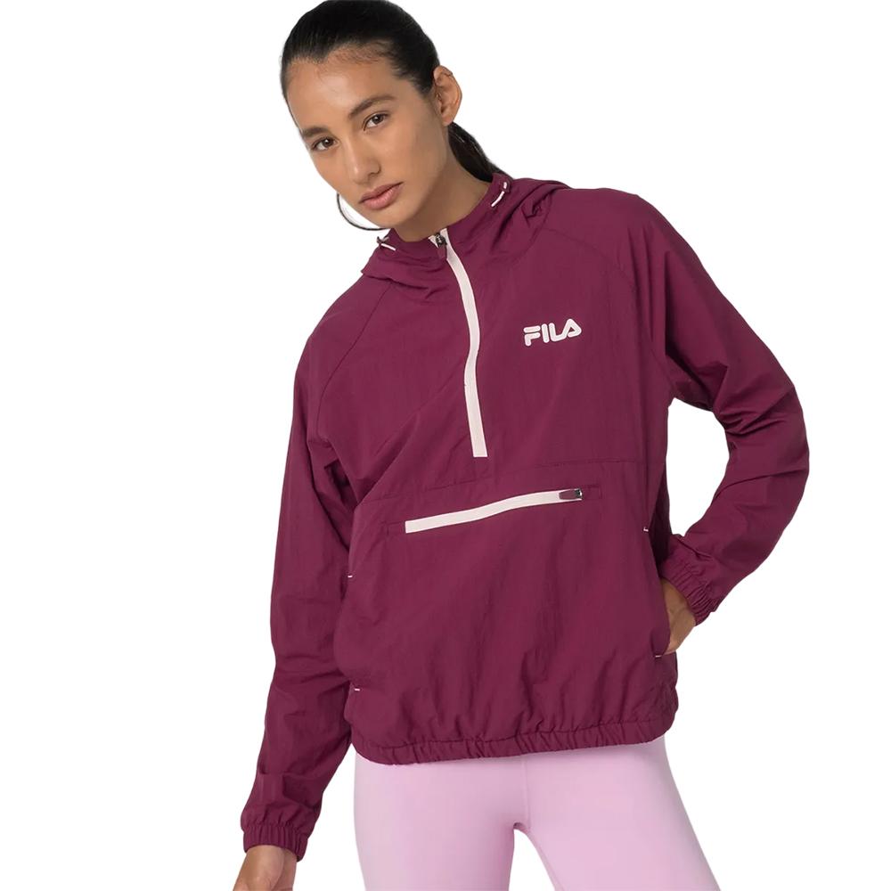 Fila Camperas Femenino Women Jacket Anorak Train Flu Bordeaux