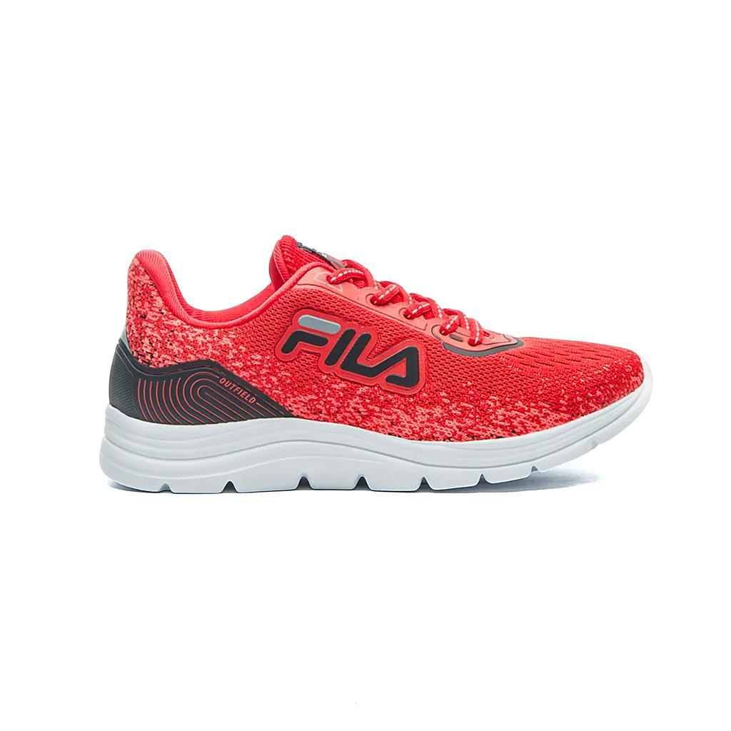 F04K000206398-6398 Fila Deportivos Ninos Running Outfield Flame Scarlet/Black/Grey