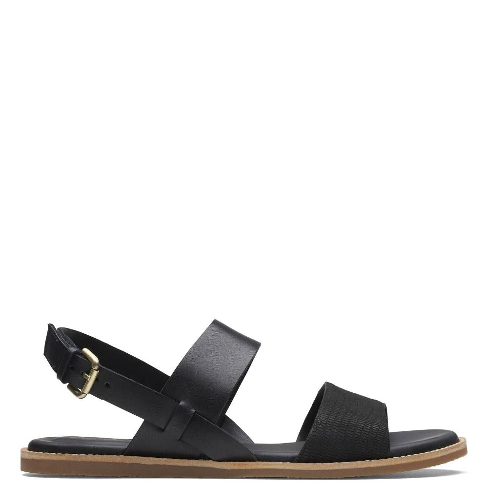 Clarks Sandalias Femenino Karsea Strap Black Combi