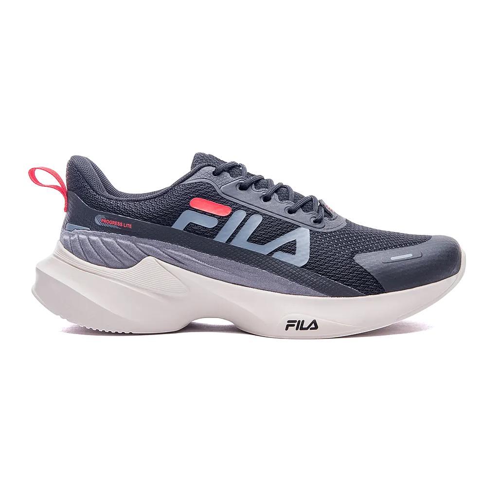 Fila Deportivos Masculino Running Progress Lite Black/Graphite/Flame Scarlet