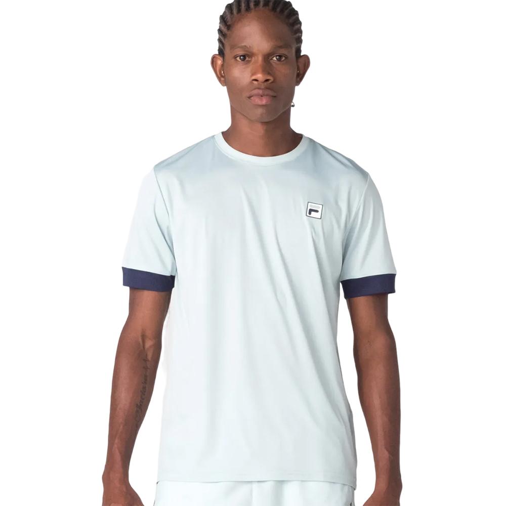 Fila Remeras Masculino Tennis Player F Box II Cyan Green/Navy