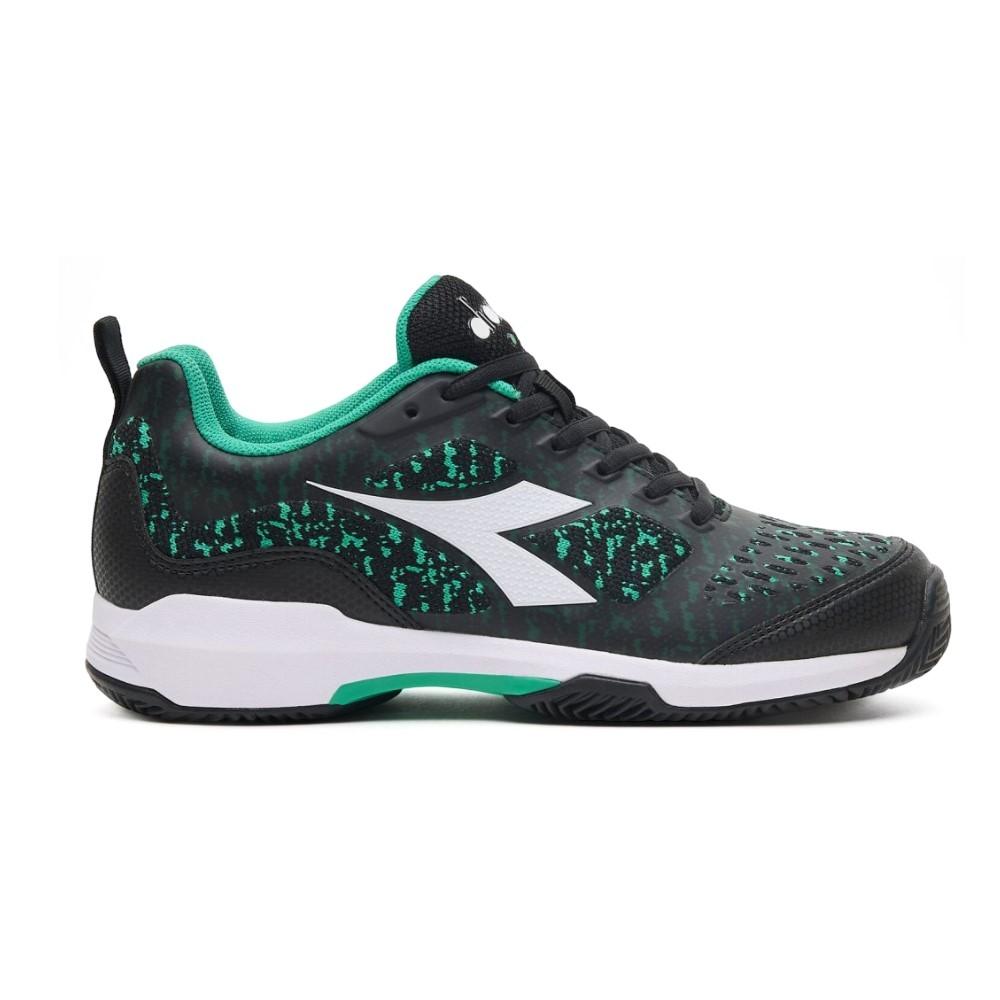 Diadora Masculino Tenis S.Shot Clay Negro/Blanco/Verde Holly