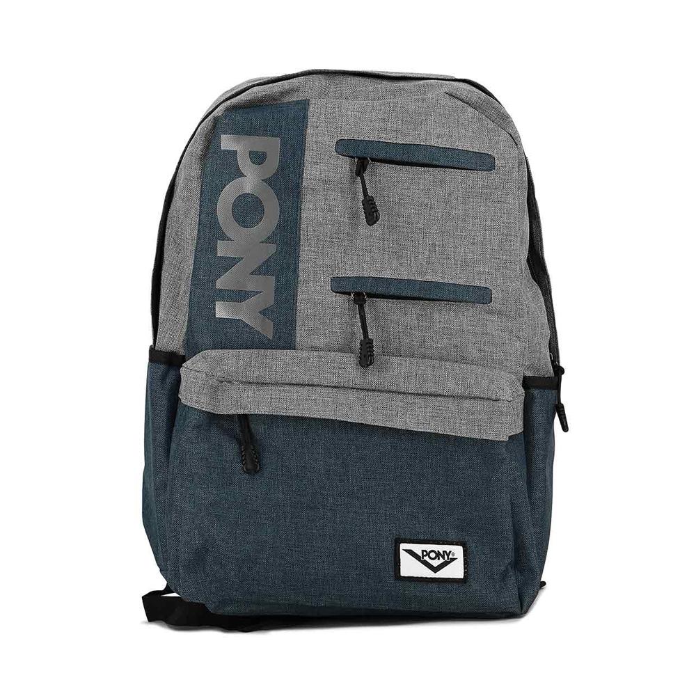 QUEENS-142- Pony Mochilas Unisex Queens-142 Blue/Grey