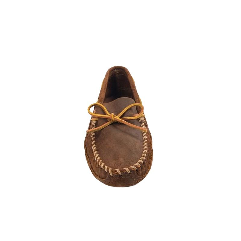 Minnetonka Masculino Double Bottom Softsole Brown