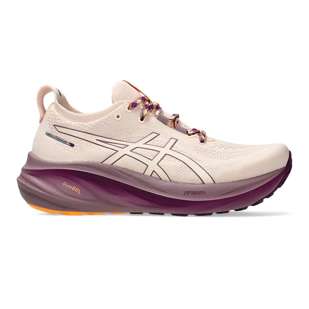 Asics Deportivos Femenino Running Gel Nimbus 26 Tr Nature Bathing/Pearl Pink