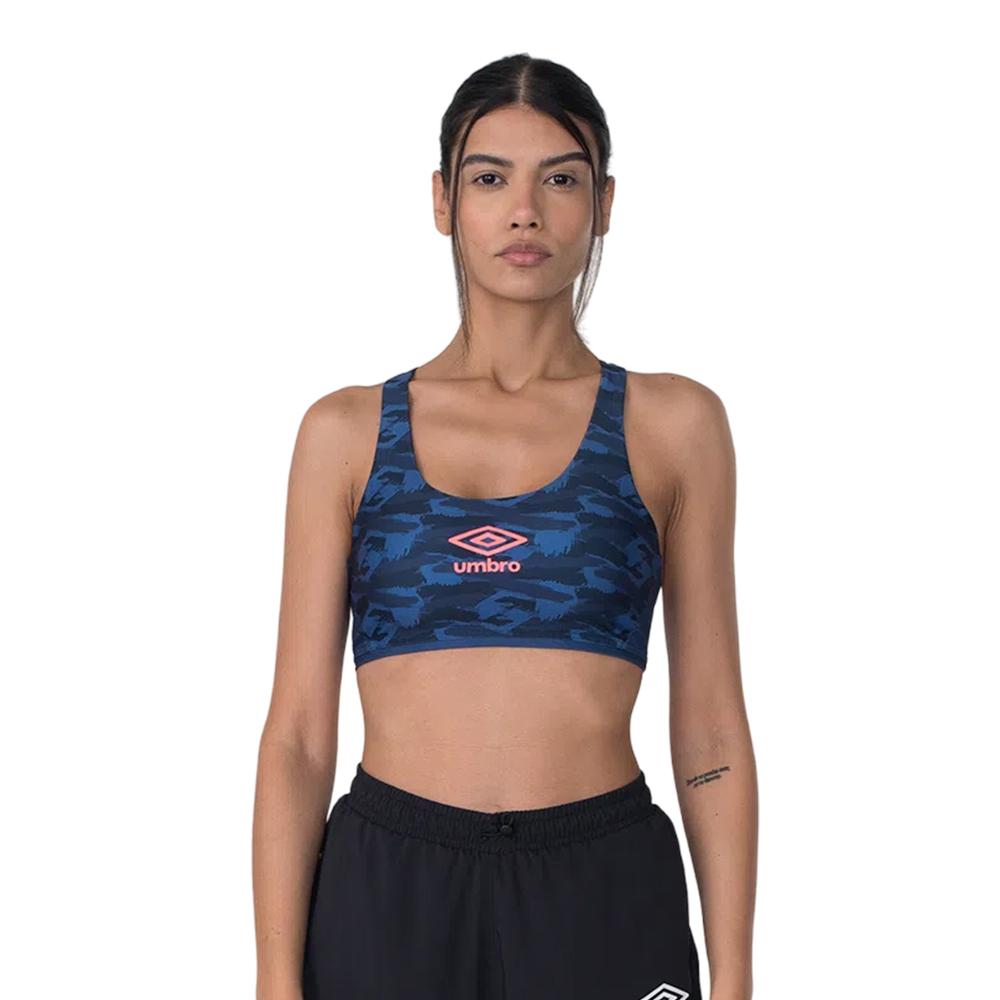 Umbro Tops Femenino Futevolei Graphic Camuflage Marino