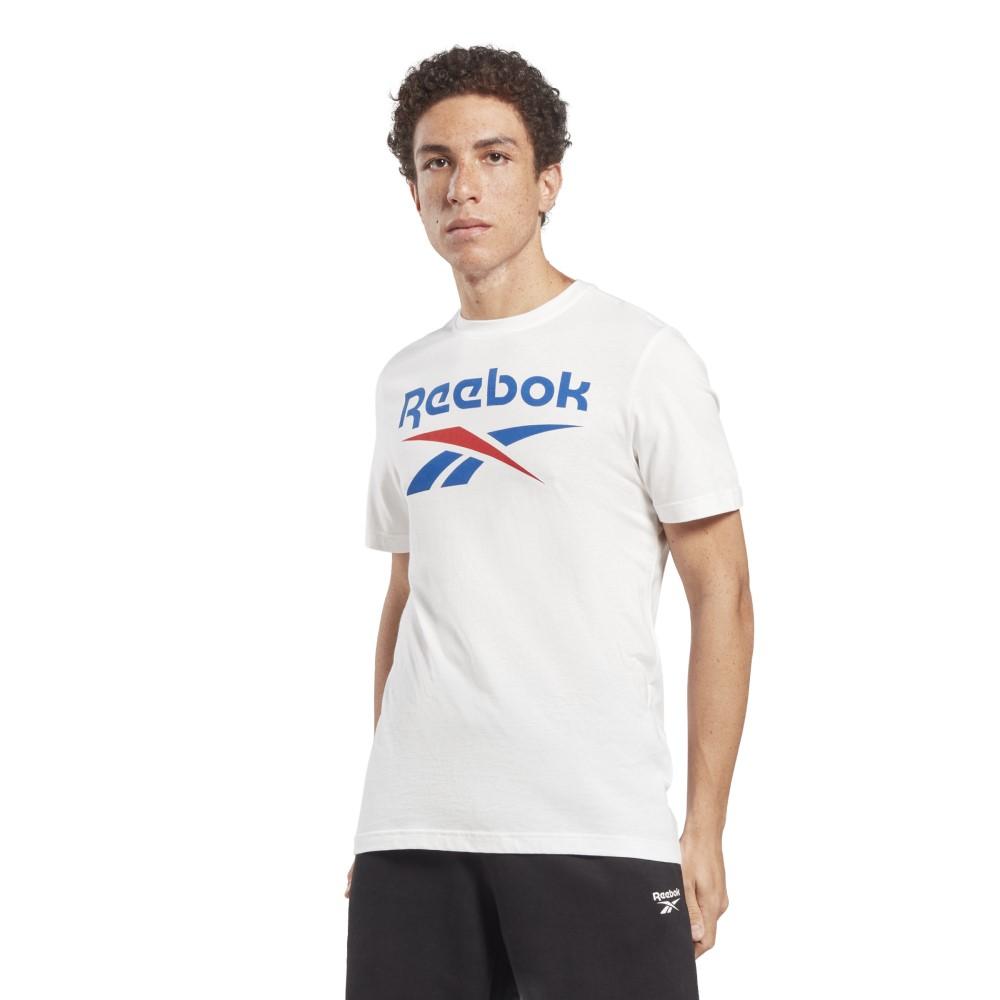 Reebok Masculino Ri Big Logo Tee White/Vector Blue