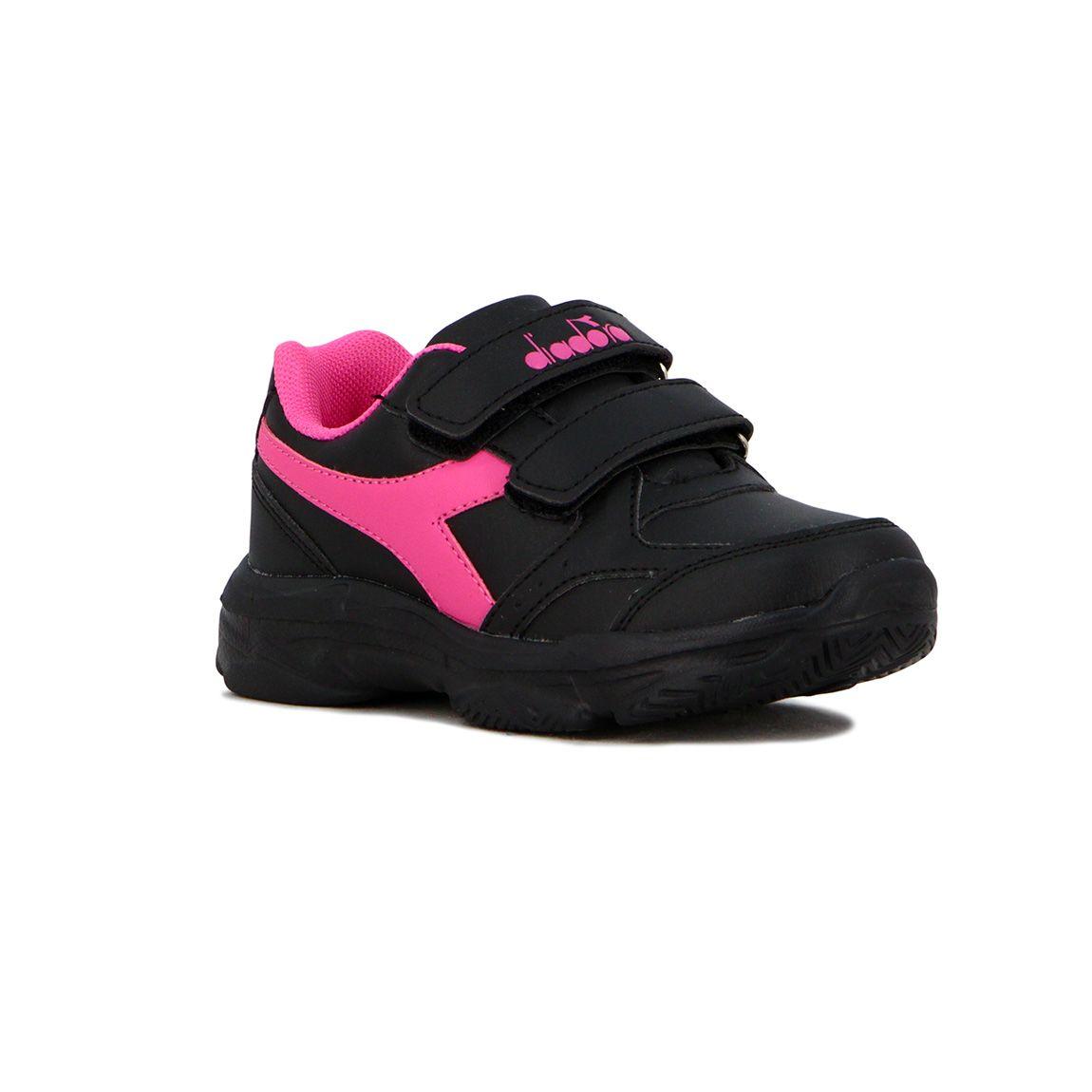 Diadora Ninos Wimbledon Velcro Black/Fuchsia