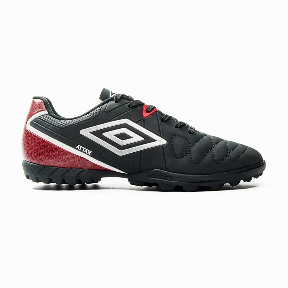 Umbro Futbol Society Masculino Attak Eternal Negro/Plata/Rojo