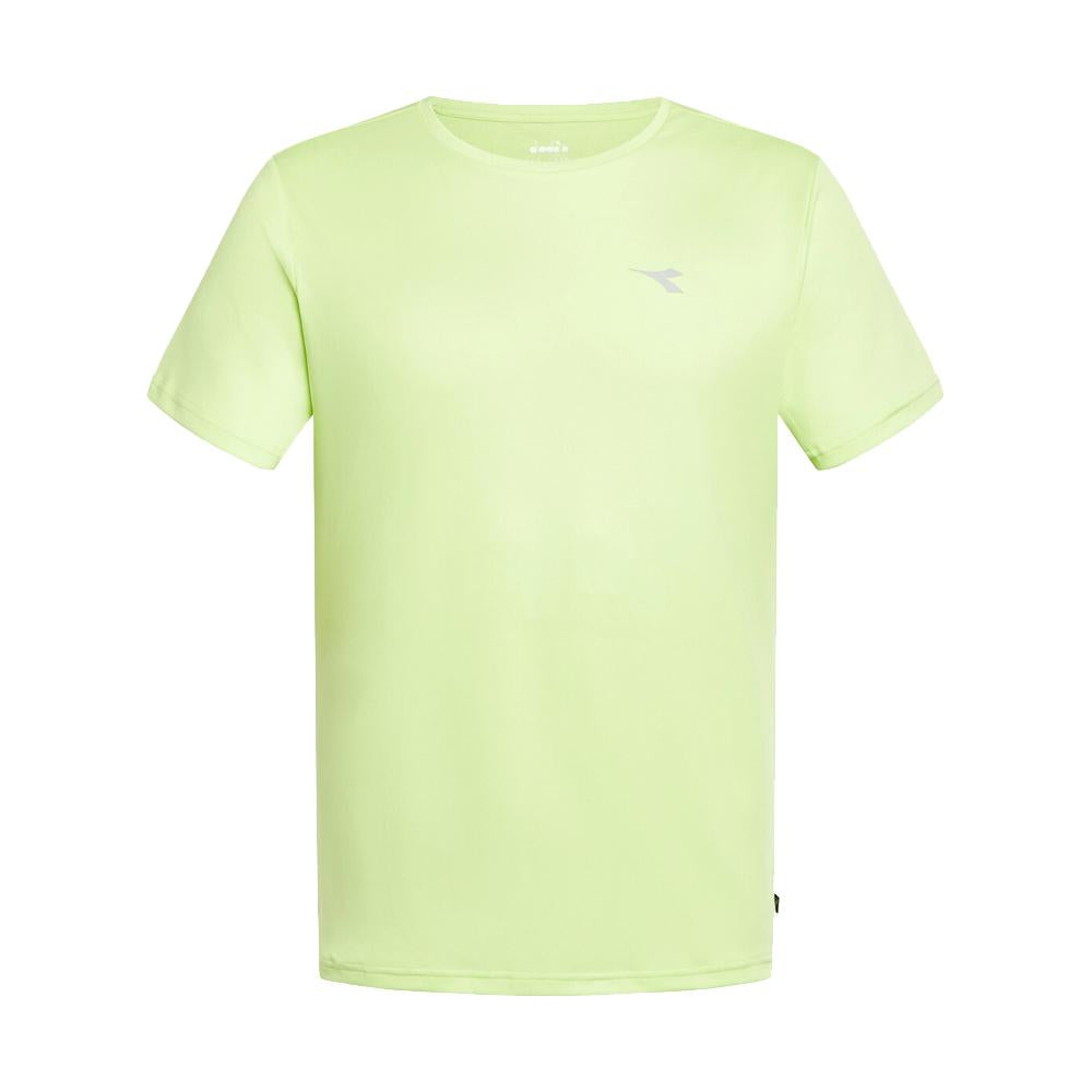 102.180177 Diadora Remeras Masculino Running Ss T-Shirt Run Verde Buccia