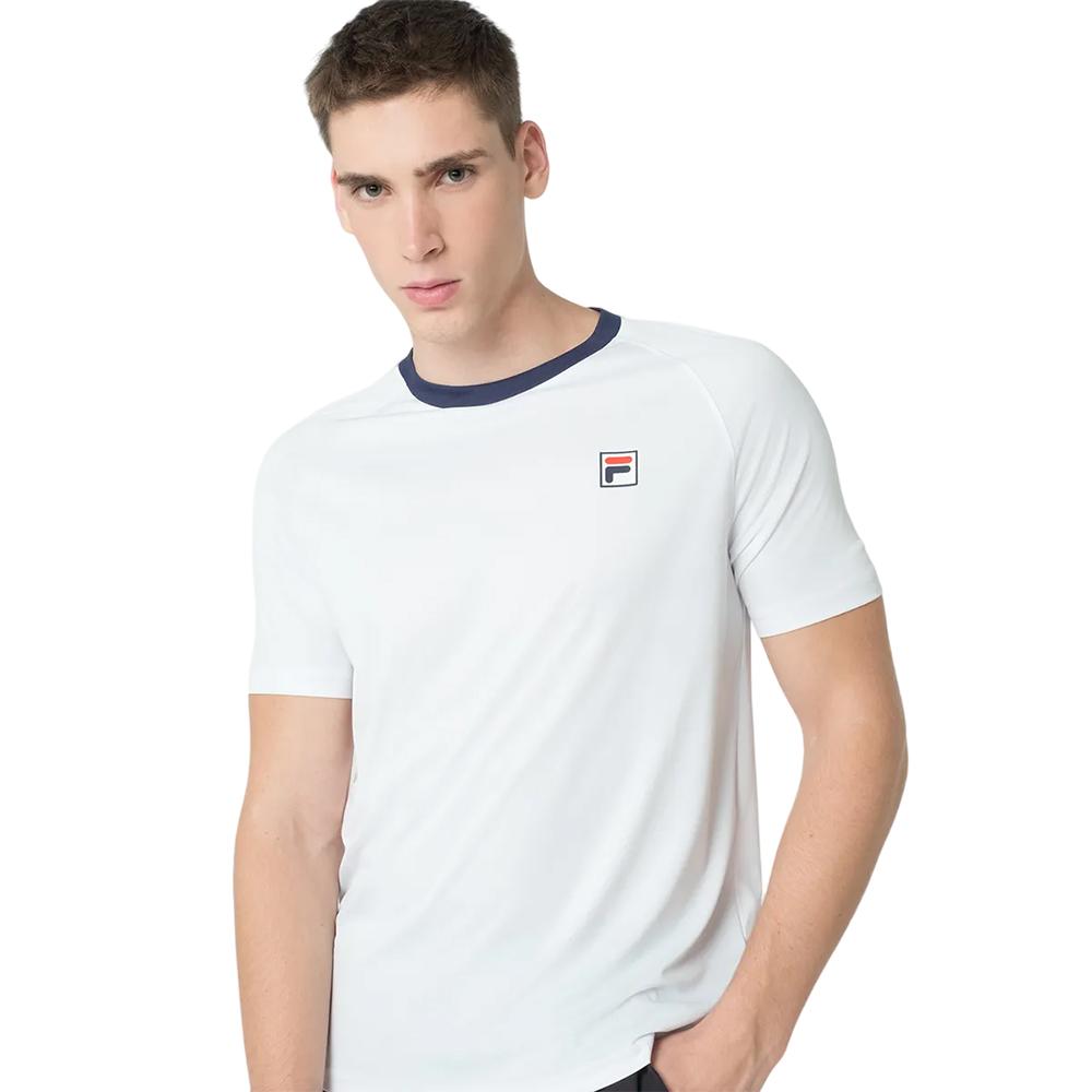 Fila Remeras Masculino Tenis Classic II White/Navy