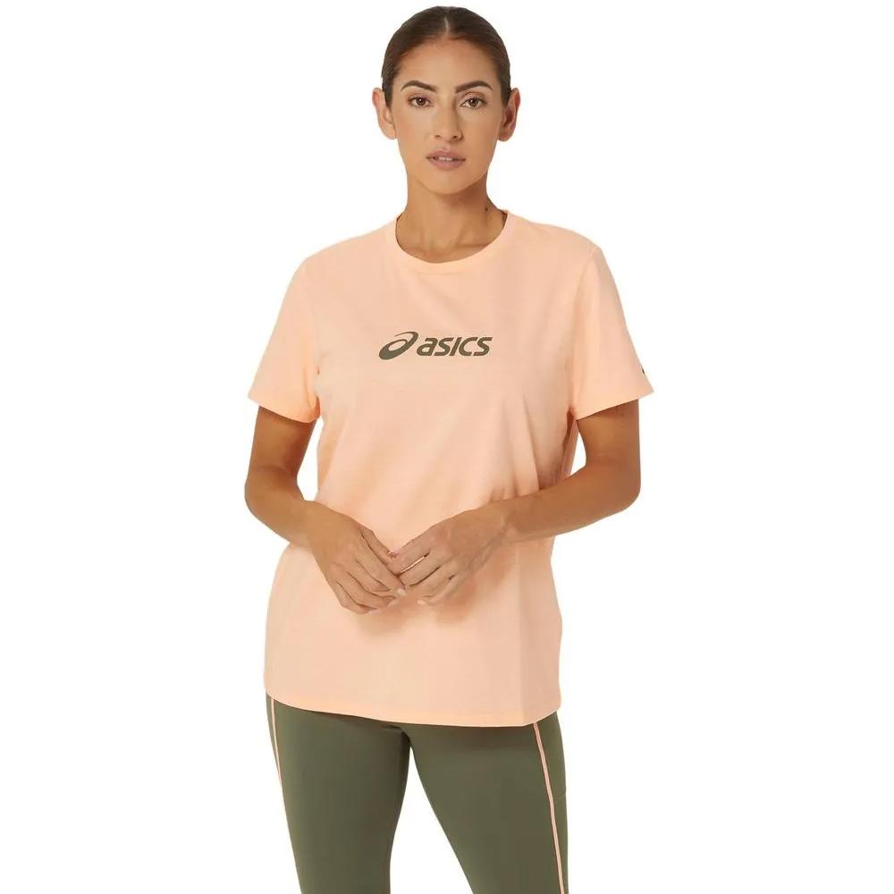 Asics Remeras Femenino Training Training Core Logo Tee Bright Sunstone