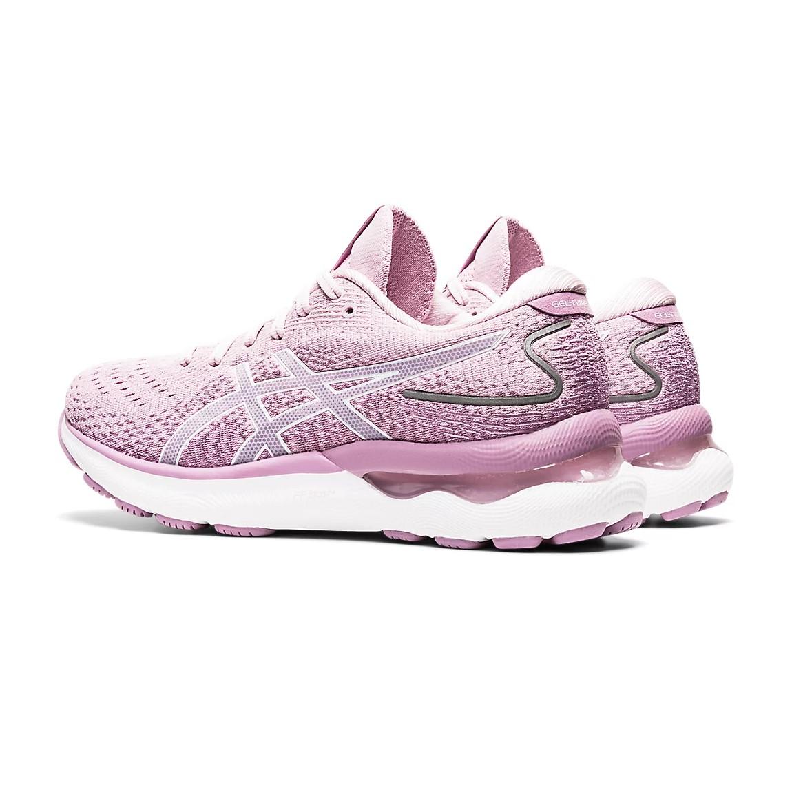 Asics Running Femenino Gel-Nimbus 24 Barely Rose/White