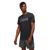 Asics T-Shirt Masculino Silver Asics Top Performance Black/Carrier Grey