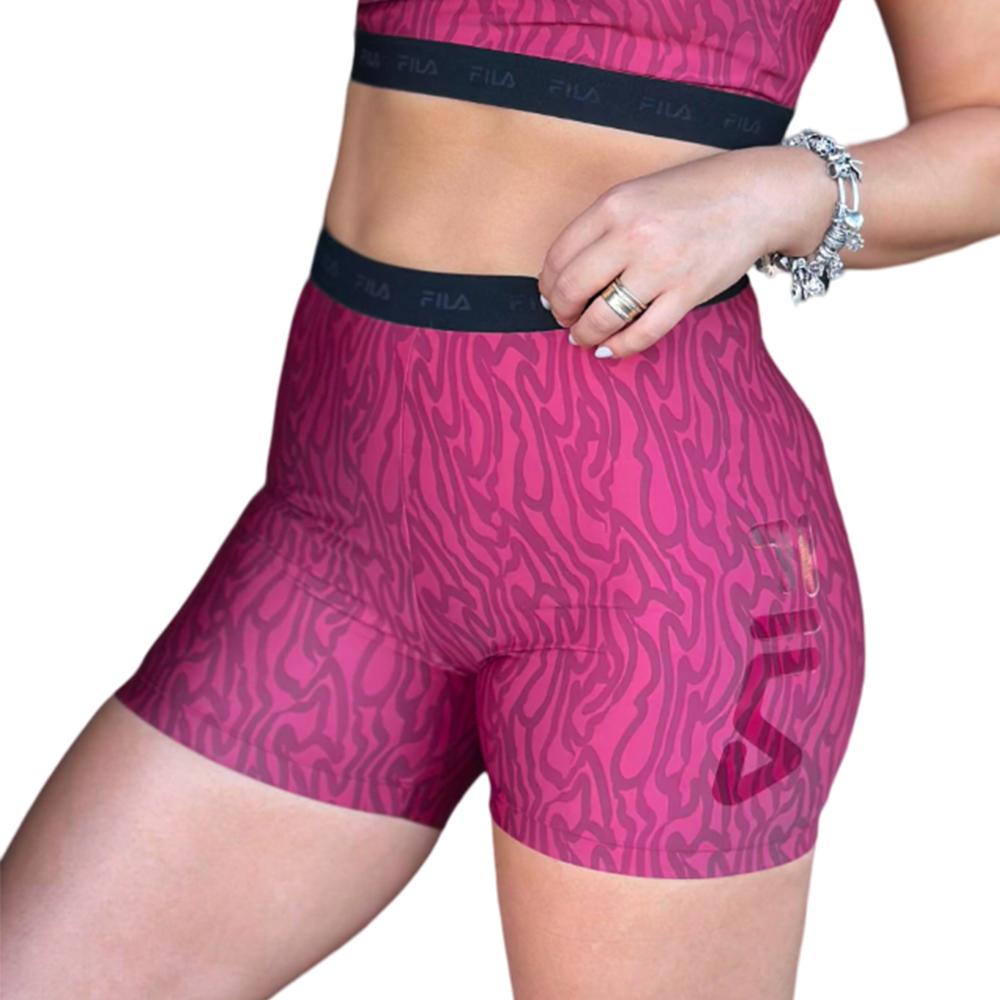 Fila Shorts Femenino Training Shorts Train Elastic IV Wine/Printed