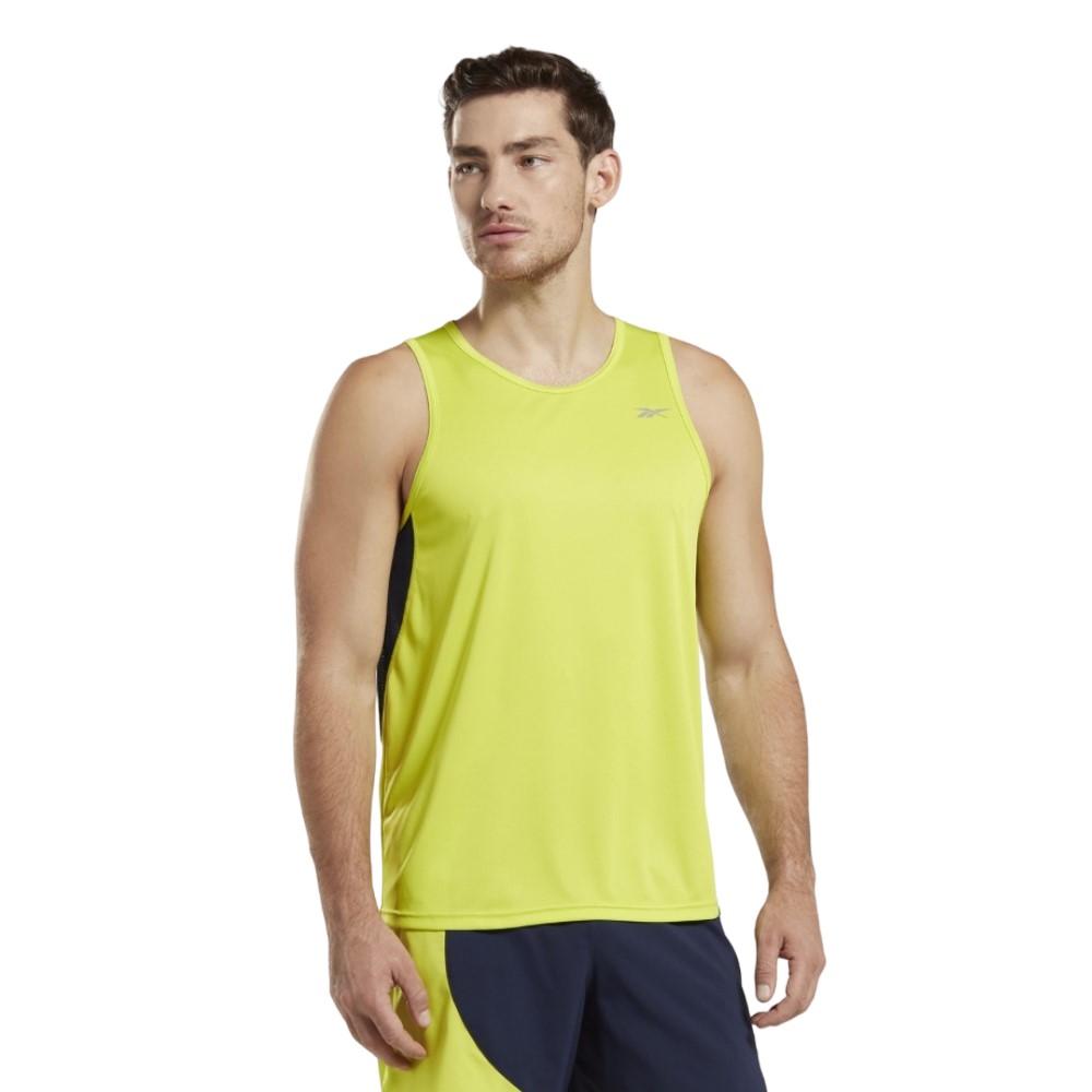 Reebok Running Camisillas Masculino Speedwick Singlet Acid Yellow