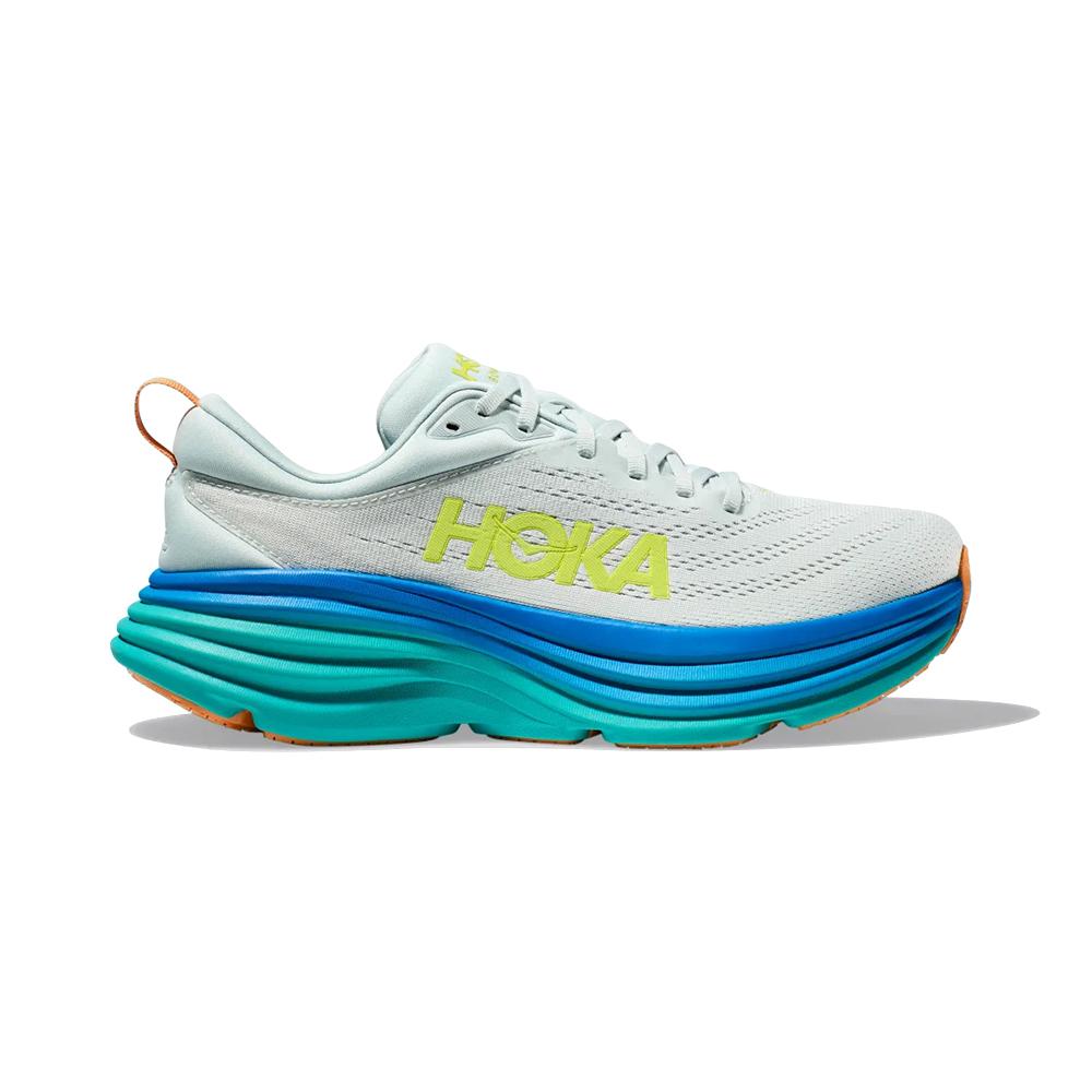 Hoka Running Masculino Bondi 8 Ice Flow/Bit Of Blue