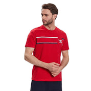 Diadora T-Shirt Masculino T-Shirt Ss Logo Carmine Red