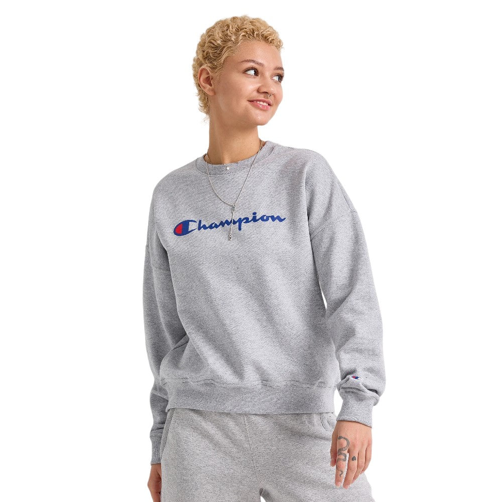 Sweater Femenino Champion Crewneck Gris