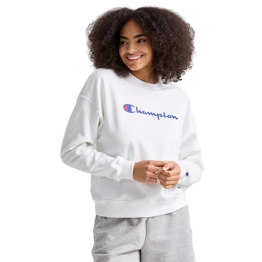 Sweater Femenino Champion Crewneck Blanco