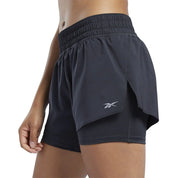 Short Femenino Reebok Run 2 in 1 Negro