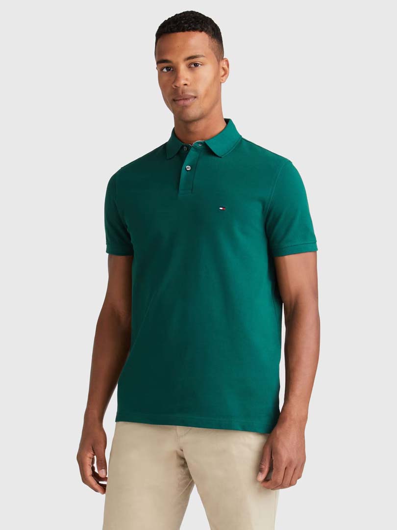 Remera Masculino Tommy Hilfiger 1985 Regular Polo Verde