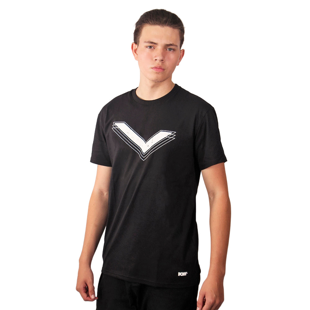 Remera Masculino Pony Classic Chevron Negro