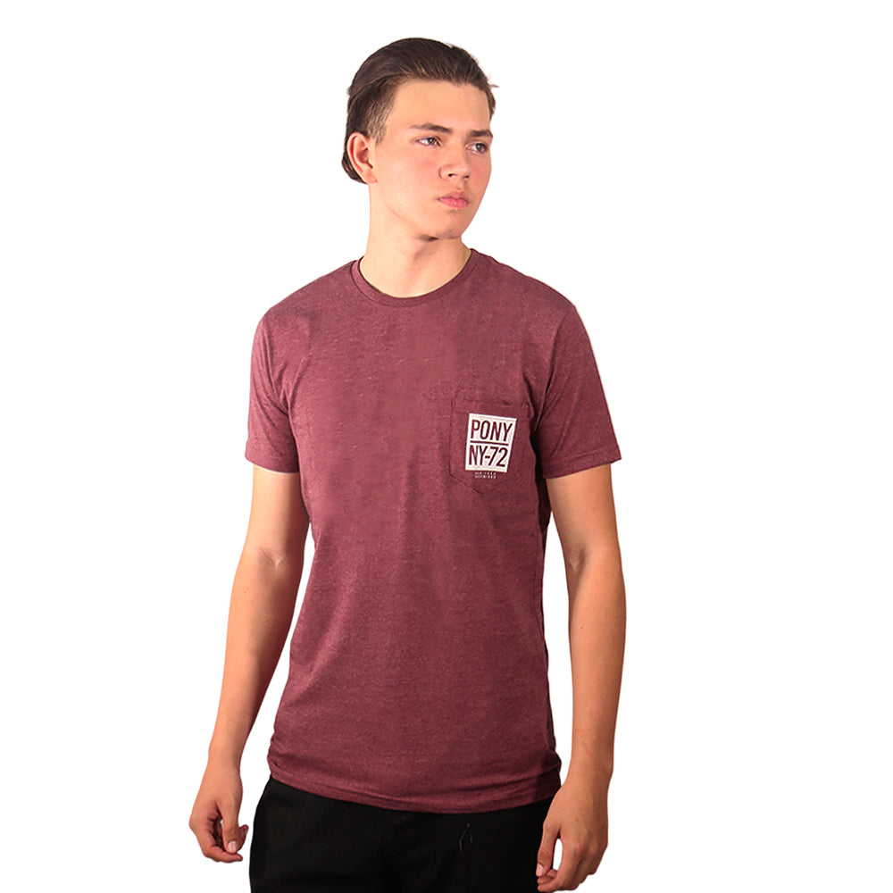 Remera Masculino Pony NY-1972 Bordo