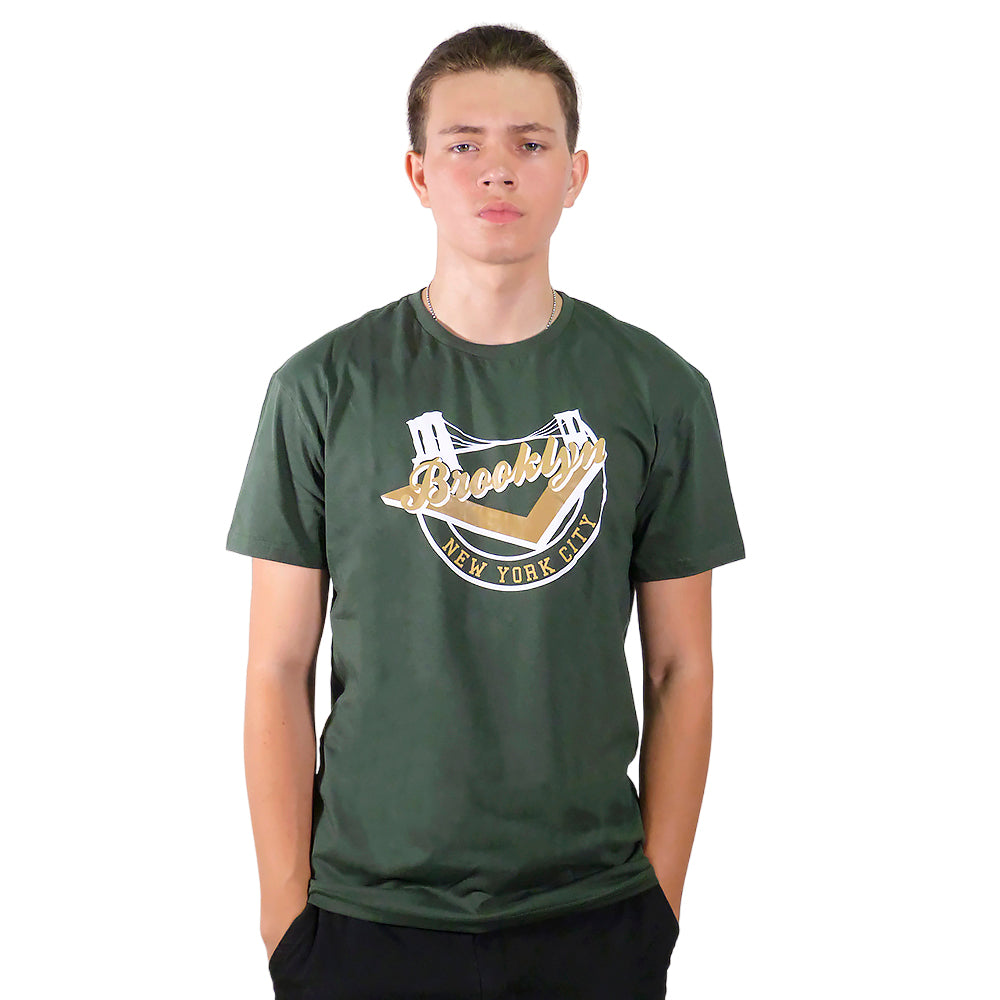 Remera Masculino Pony NY-Brooklyn Verde