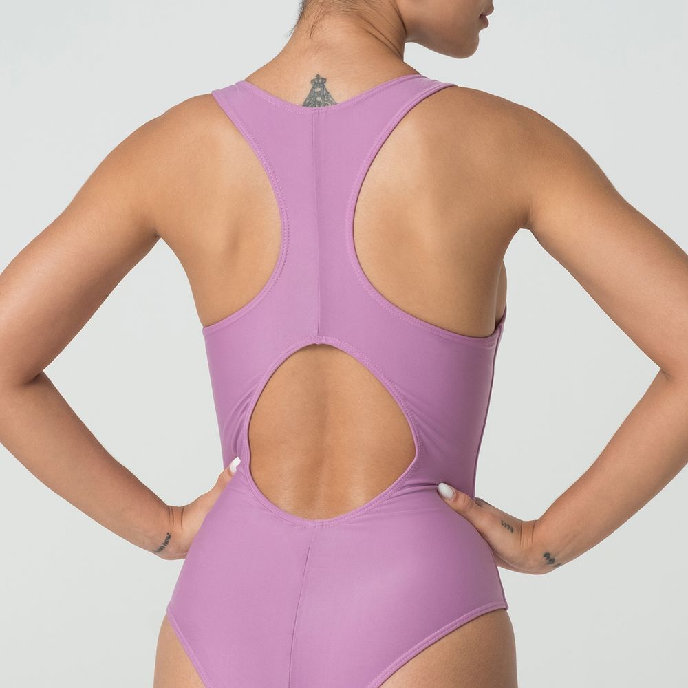 Fila Mallas Femenino Swimsuit Tri Logo II Violet