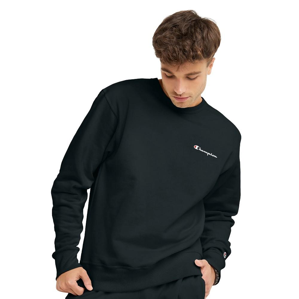 Champion Masculino Powerblend Graphic Crew Black