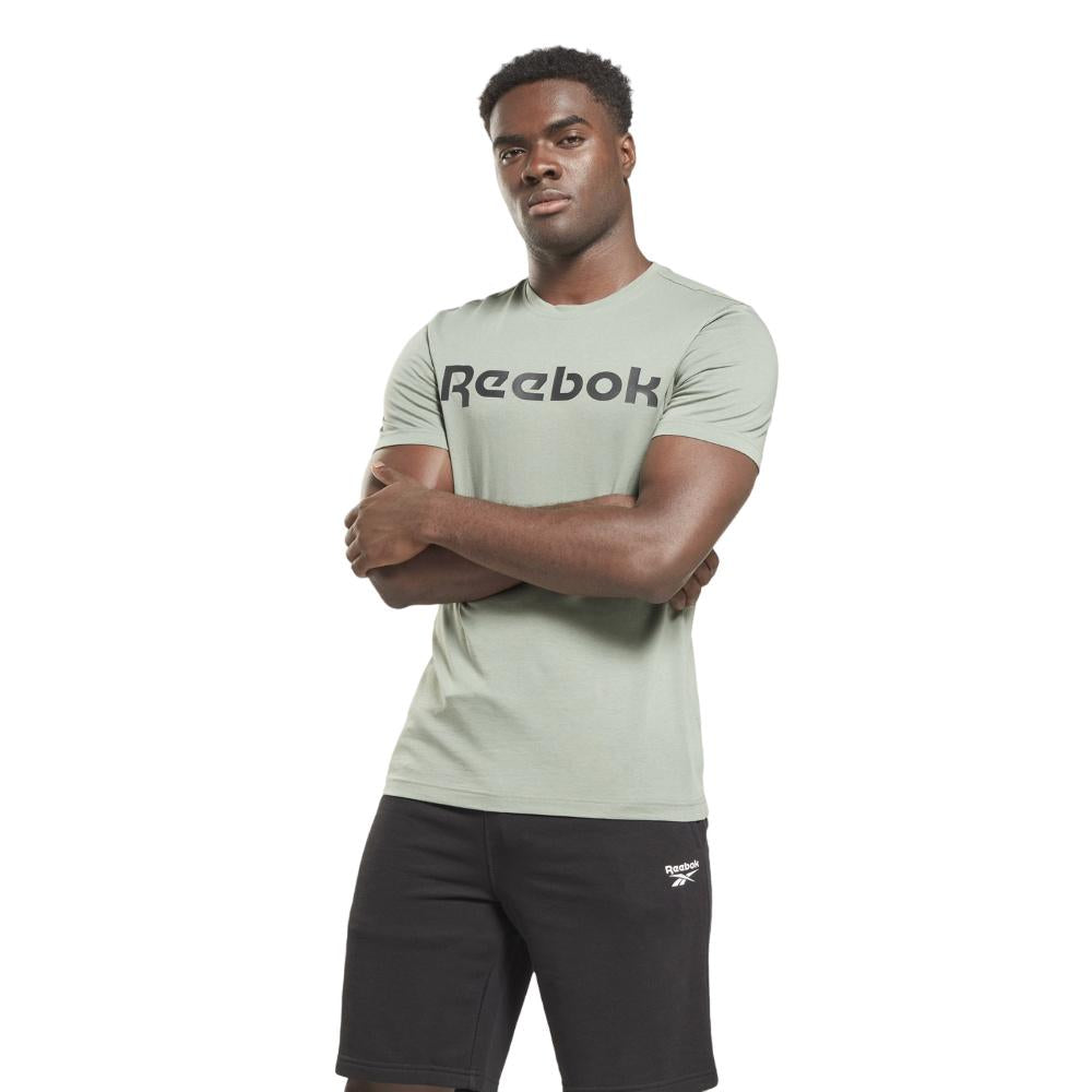 Reebok Remeras Masculino Gs Reebok Linear Read Tee Harmony green/harmony green