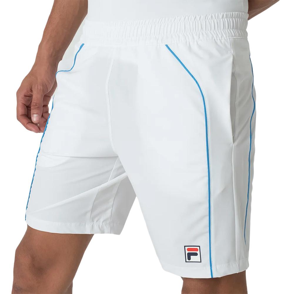 Fila Shorts Masculino Training Backspin Color Block White/Light Gray/Blue