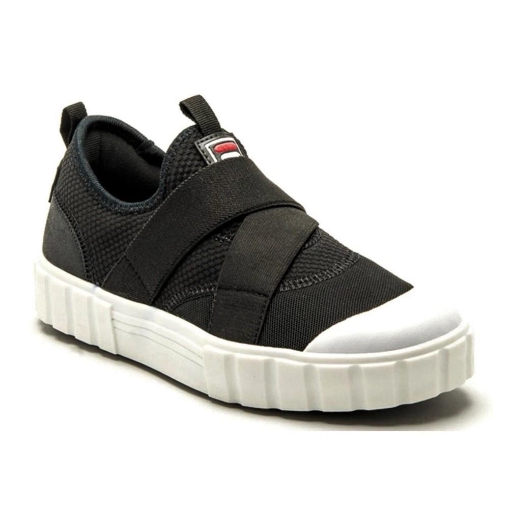 Fila Lifestyle Femenino Classic Court Adapter Negro/Blanco/Rojo